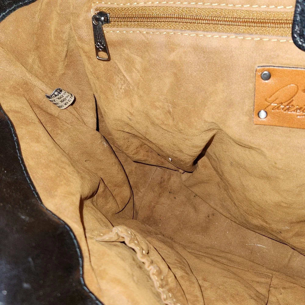 Patricia Nash Rattan And Leather Bag